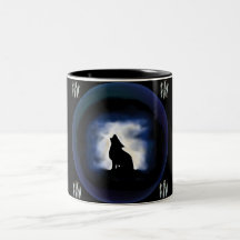 totem - wolf coffee mug