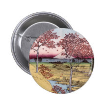 Tōto Meguro Yuhhigaoka, Ando Hiroshige Pinback Button