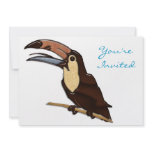 Toucan Carved of Tropical Woods invitations