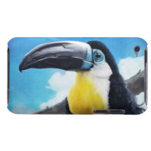 Toucan in Misty Air digital tropical bird painting iPod Touch Case