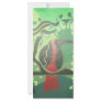 toucan in red & green custom rack cards