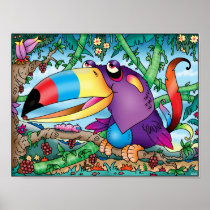 Toucan Paradise Poster