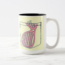 Touch of pink coffee mug