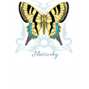 Touch of Teal Flutterby t-shirts