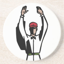 Touchdown Football Fan Superbowl Party Coaster