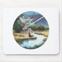 Touched by Holy Spirit Inspiration Mouse Pads