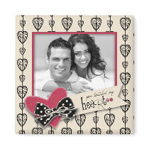 Touched My Heart Photo Magnet B2