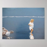 Touching  the water print
