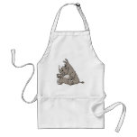 Tough Cartoon Rhino Apron