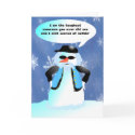 Tough guy snowman cards