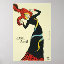 Toulouse-Lautrec Jane Avril Posters