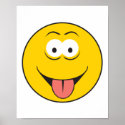 Tounge Out Smiley Face posters