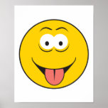 Tounge Out Smiley Face posters