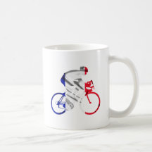 Tour de france cyclist coffee mug