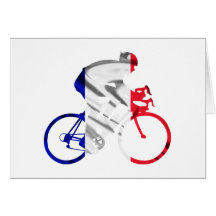 Tour de france cyclist greeting cards