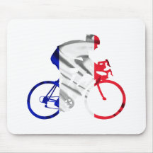 Tour de france cyclist mouse pads