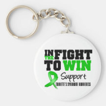 Tourette's Syndrome IN THE FIGHT TO WIN Keychains