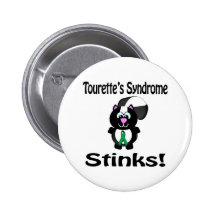 Tourettes Syndrome Stinks Skunk Awareness Design Pins