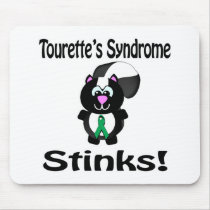 Tourettes Syndrome Stinks Skunk Awareness Design Mouse Pads