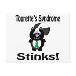 Tourettes Syndrome Stinks Skunk Awareness Design Post Card