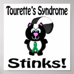 Tourettes Syndrome Stinks Skunk Awareness Design Poster