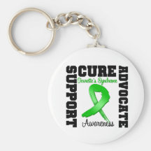 Tourette's Syndrome Support Advocate Cure Key Chain