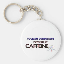 Tourism Consultant Powered by caffeine Keychain