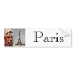 Tourists Travelling Paris Sightseeing Eiffel Tower Bumper Sticker