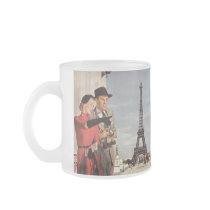 Tourists Travelling Paris Sightseeing Eiffel Tower Mug