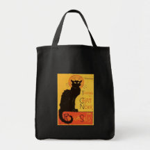 Tournée du Chat Noir, Steinlen Black Cat Vintage Tote Bags
