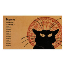 Tournée du Chat Noir, Théophile Steinlen Business Cards
