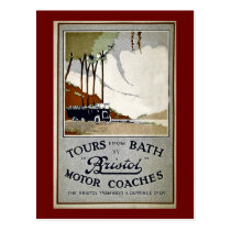Tours from Bath by Bristol postcards