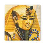 Toutankhamon gold mask watercolor