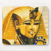Toutankhamon gold mask watercolor mouse mats