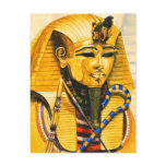 Toutankhamon gold mask watercolor