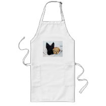 Toweling Off! Scottie and Yorkie Buddies Apron