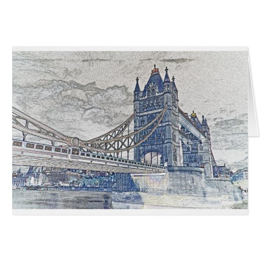 Tower Bridge Art Greeting Card