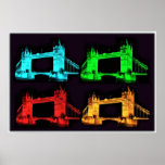 Tower Bridge Collage Poster