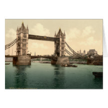 Tower Bridge II, London, England Cards