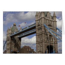 Tower Bridge In London England Greeting Cards