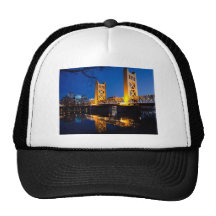 Tower Bridge - Sacramento, CA Mesh Hats