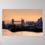 Tower Bridge sunset in London England Print