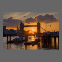 Tower Bridge Sunset posters