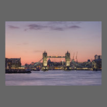 Tower Bridge sunset poster posters