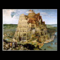 Tower of Babel - Peter Bruegel postcards