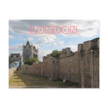 Tower of London and Tower Bridge postcard