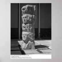 Tower of Masks, UCLA, 1966 Print