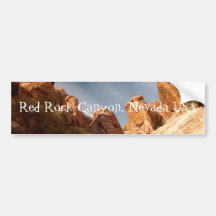 Towers of Red Rock; Nevada Souvenir Bumper Stickers