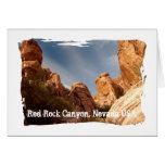 Towers of Red Rock; Nevada Souvenir Greeting Cards