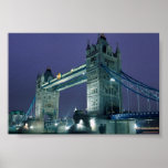 Town Bridge, London, England Poster